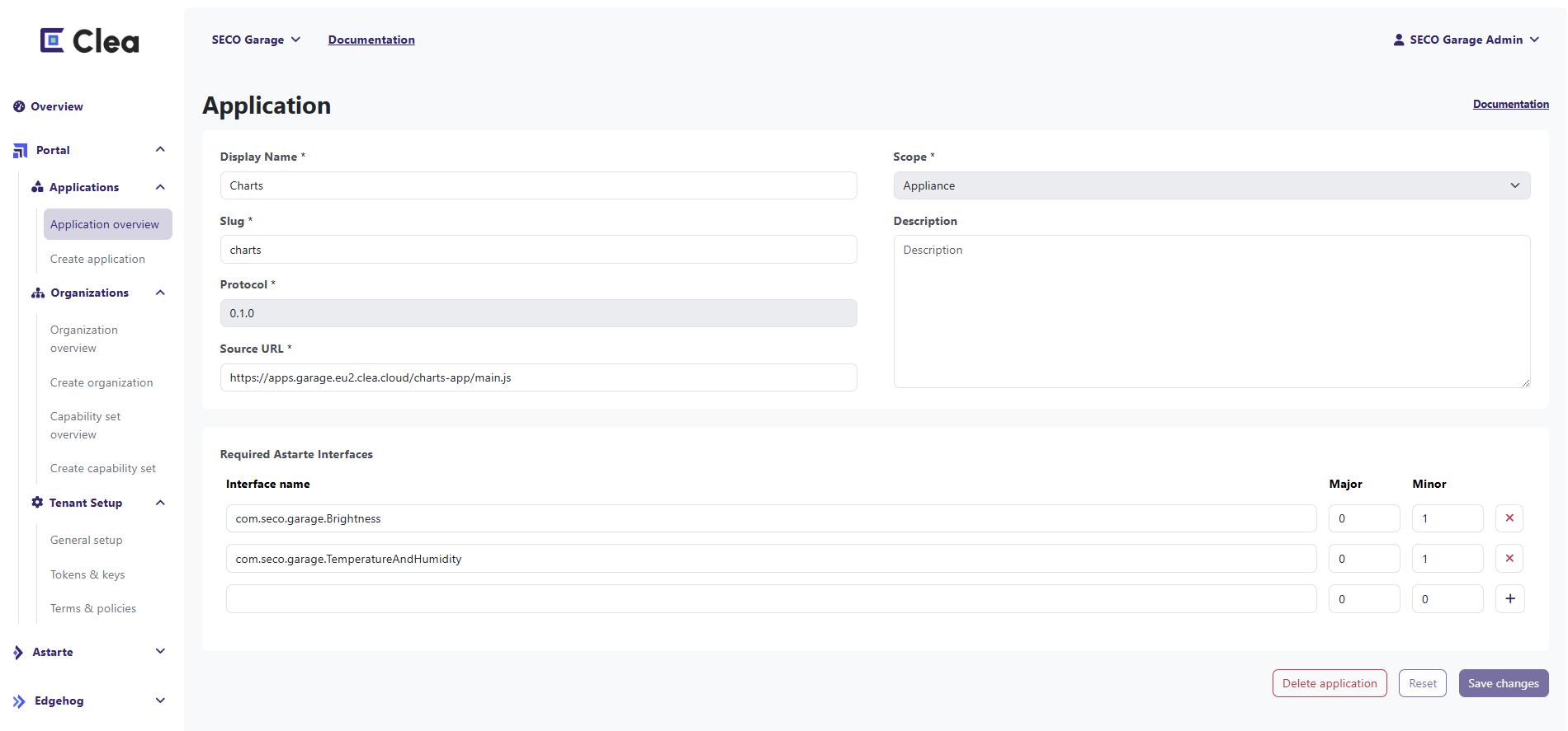 Create Application