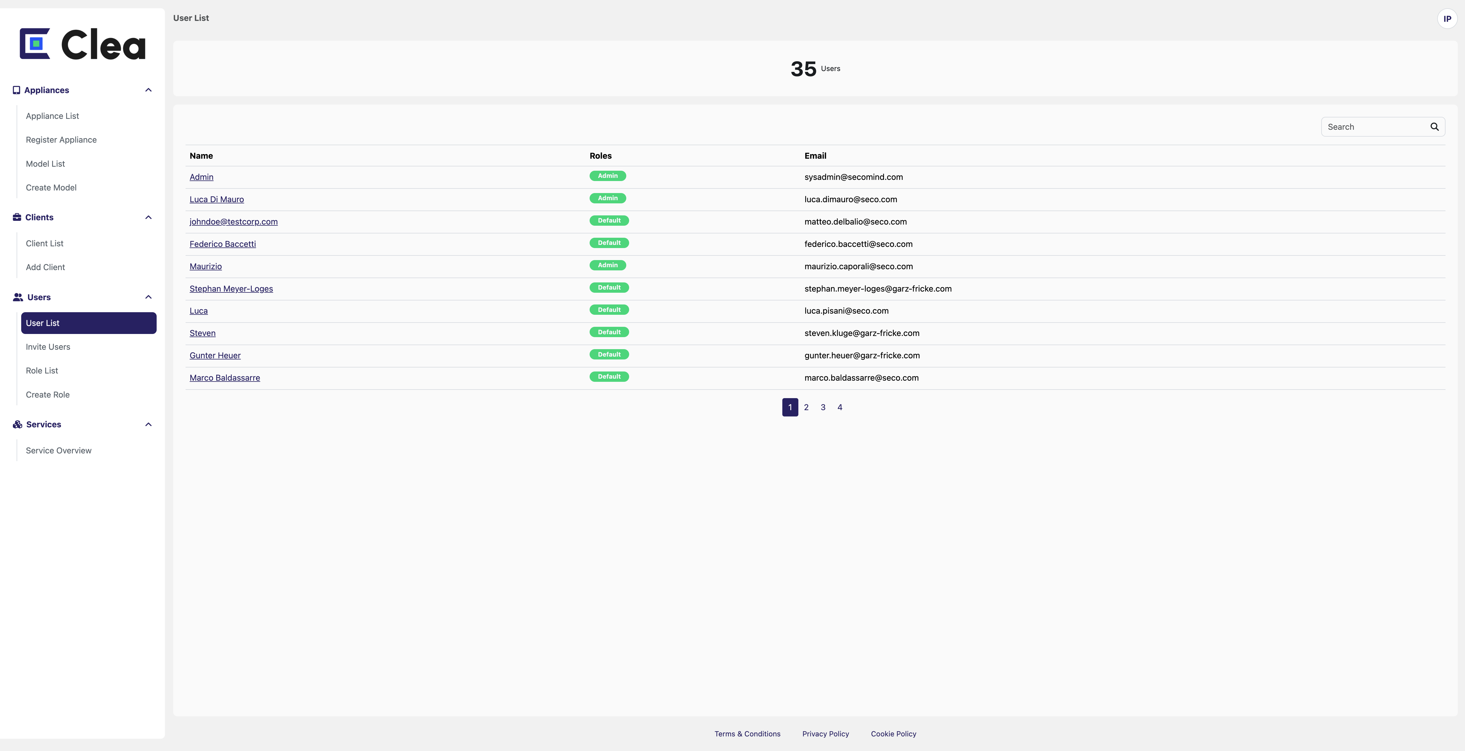 User List